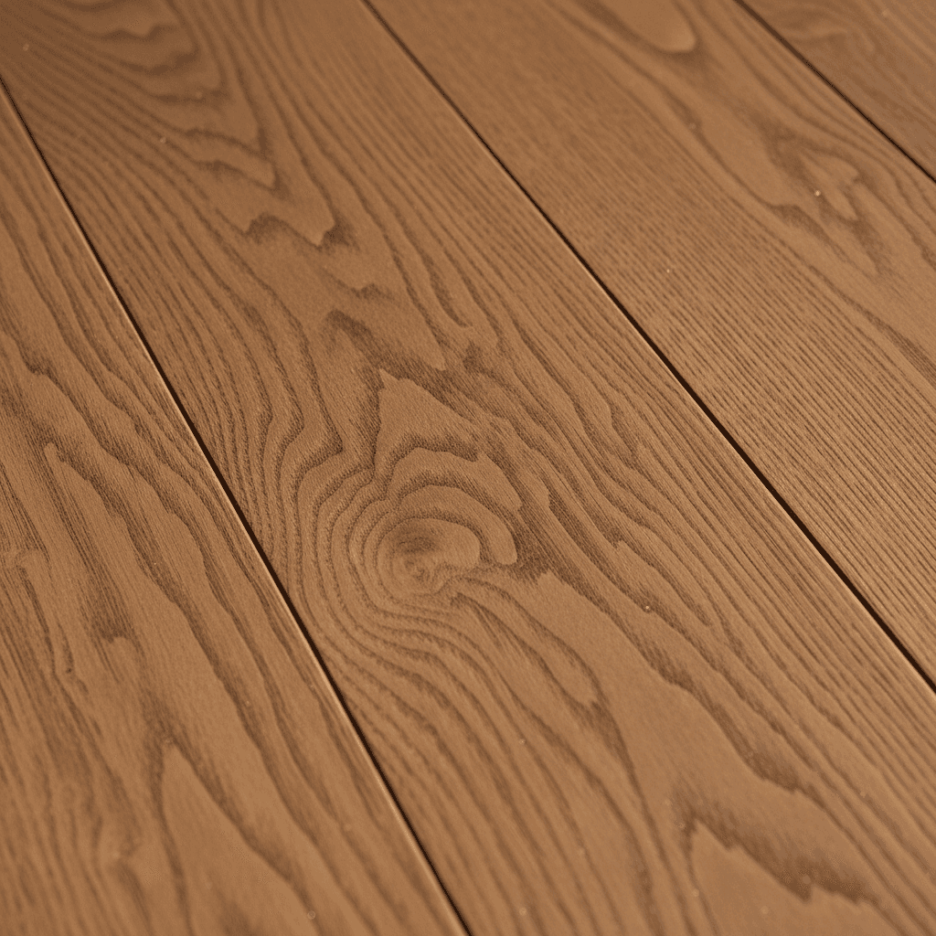 Luxury vinyl plank flooring with realistic wood grain texture